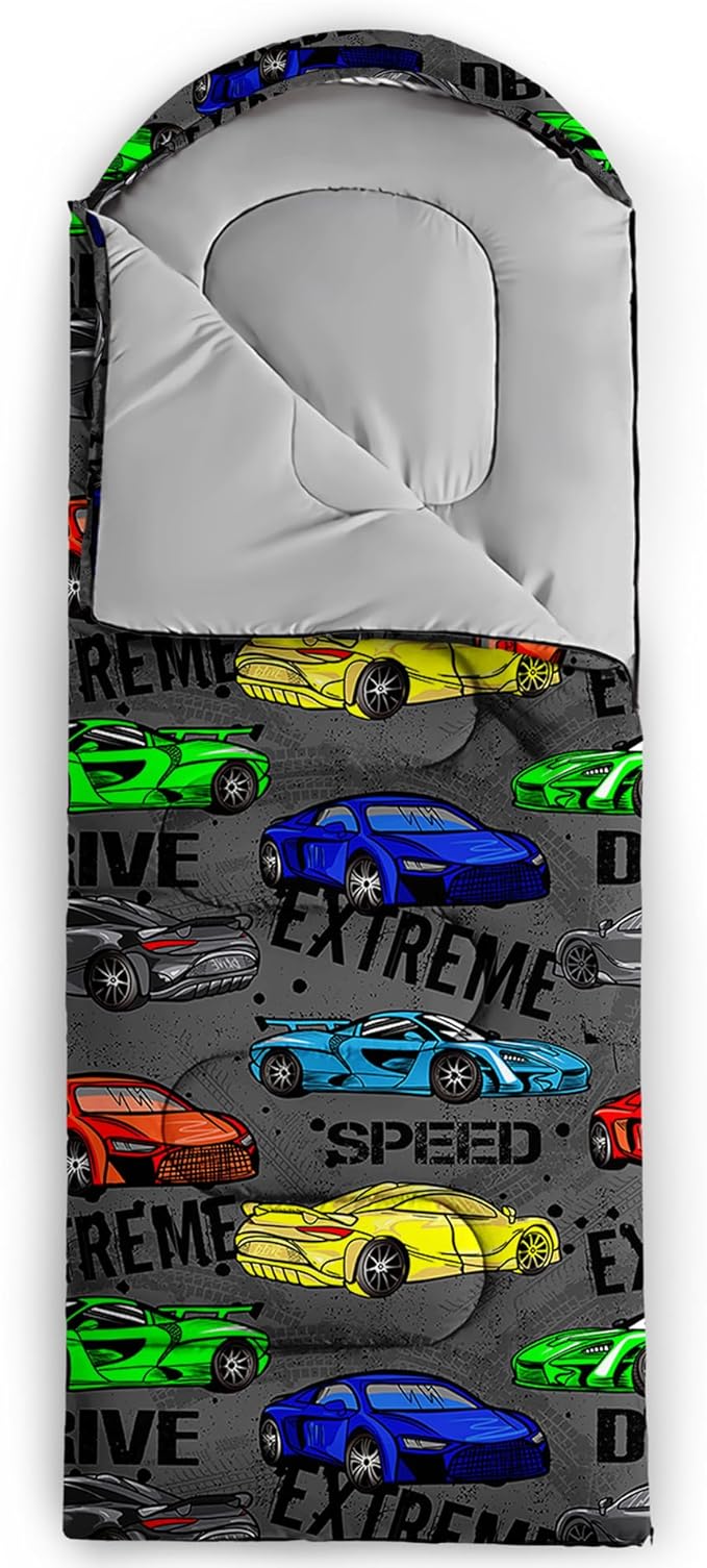 QOOMO Camping Sleeping Bags,3 Season Warm & Cool Weather,Lightweight,Waterproof Sleeping Bags for Adults & Kids,Traveling,and Outdoors,Camping Gear Equipment