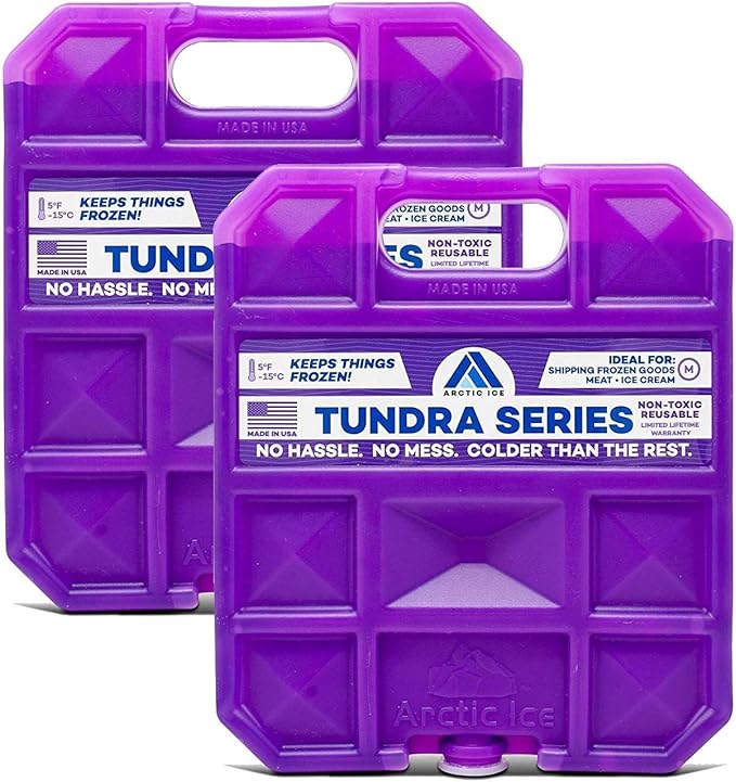 Arctic Ice Tundra Series Long Lasting Reusable Ice Pack - 5° Fahrenheit Cooling Point - Designed to Maintain Freezer-Like Temperatures in Coolers