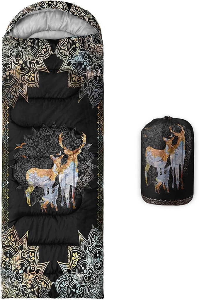 CVHOUSE Camping Sleeping Bags,3 Season Warm & Cool Weather,Lightweight,Waterproof Sleeping Bags for Adults & Kids,Traveling,and Outdoors,Camping Gear Equipment