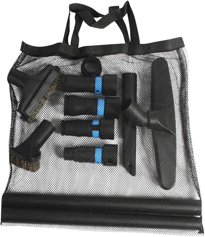 Cen-Tec Systems 95259 10 Ft. Home and Shop Vacuum Hose with Expanded Multi-Brand Power Tool Dust Collection Adapter Set and Full Attachment Kit, Black