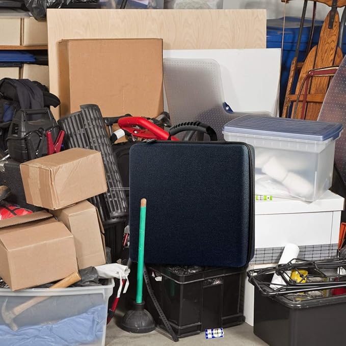 Comecase Extra Large Battery Organizer Storage Box, Garage Carrying Case Bag Holder - Holds Up to 300+ Batteries AA AAA C D 9V Lithium 3V with Battery Tester (Batteries are Not Included)