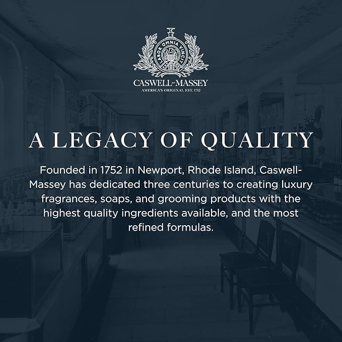 Caswell-Massey Men’s Bar Soap Gift Set - Jockey Club Scent - Triple-Milled Moisturizing Body Soap Bars for All Skin Types, Plant-Based Formula with Essential Oils, Made in USA, 3 x 5.8 oz