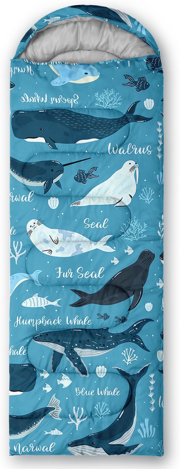 QOOMO Camping Sleeping Bags,3 Season Warm & Cool Weather,Lightweight,Waterproof Sleeping Bags for Adults & Kids,Traveling,and Outdoors,Camping Gear Equipment