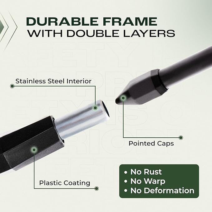 Idzo Arched Trellis for Raised Garden Bed, 70in Stainless Steel Tunnel Vegetable Trellis w PE Coating Protects Against Rust, Space-Saving Cucumber Trellis for Climbing Plants Outdoor, Easy to Maintain