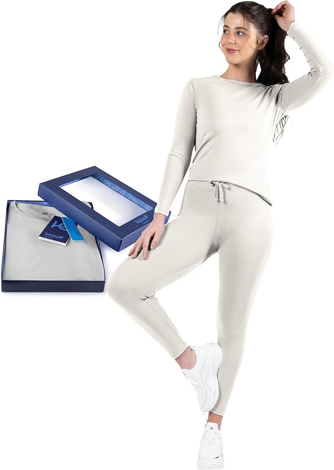 Thermal Underwear for Women Long Johns Women Thermal Top Bottom Fleece Lined Base Layer Pajamas Cold Weather