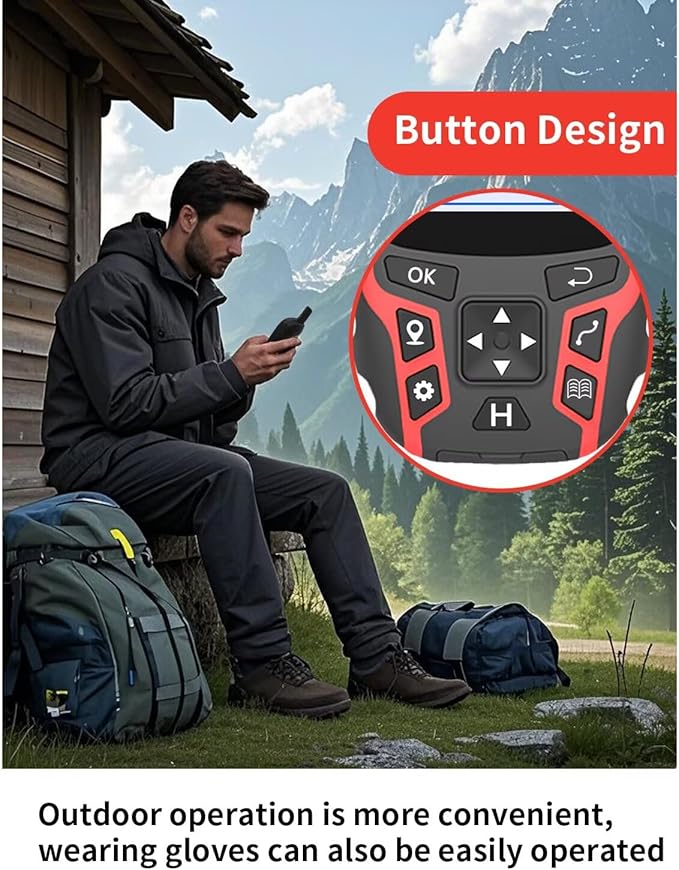 A6 Handheld GPS for Hiking, Multi-GNSS Support, Lightweight Rugged GPS Navigator,Waterproof GPS Handheld for Camping and Backpacking