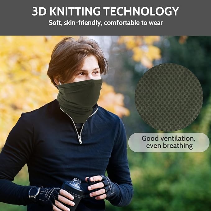 Winter Neck Warmer Gaiter Windproof Face Mask Ski Mask Half Balaclava for Ski Snowboard for Men & Women for sports & outdoor