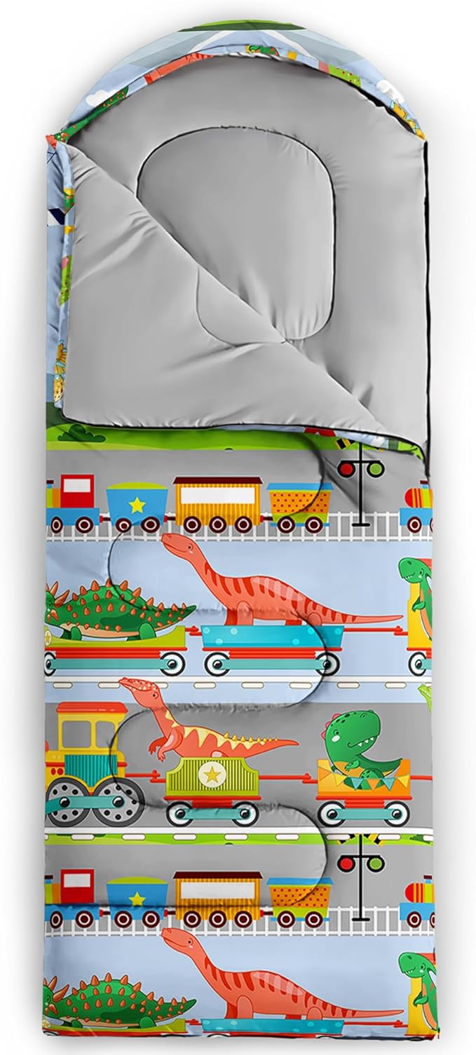 QOOMO Camping Sleeping Bags,3 Season Warm & Cool Weather,Lightweight,Waterproof Sleeping Bags for Adults & Kids,Traveling,and Outdoors,Camping Gear Equipment