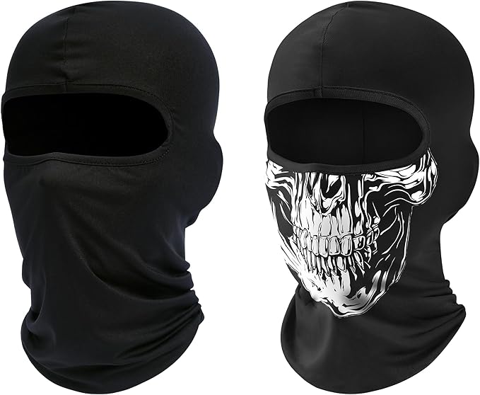 Ski Mask Balaclava Shiesty, 2 Pack Neck Gaiter Motorcycle UV Protector Cooling for Men/Women