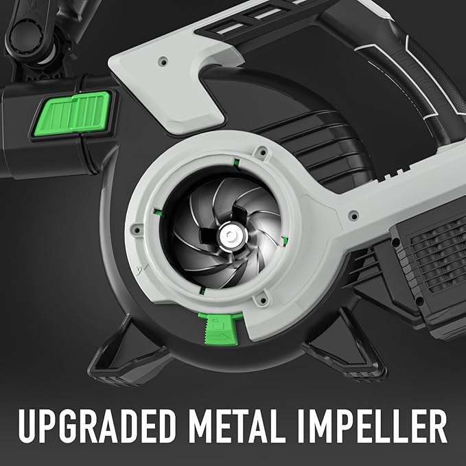 Cordless Leaf Blower & Vacuum SOYUS 3in1 Leaf Vacuum Mulcher 40V 360CFM 5 Speeds Brushless Battery Operated Leaf Blower for Lawn Care with 45L Bag 2 x 4.0Ah Battery and Charger Included