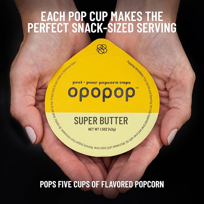 Opopop Gourmet Popcorn Gift Set - Variety 12-Pack Microwave Popcorn Kit, Collapsible Silicone Popcorn Popper, Gift Ready Packaging, Gluten Free Snacks Variety Pack, BPA-Free and Dishwasher Safe