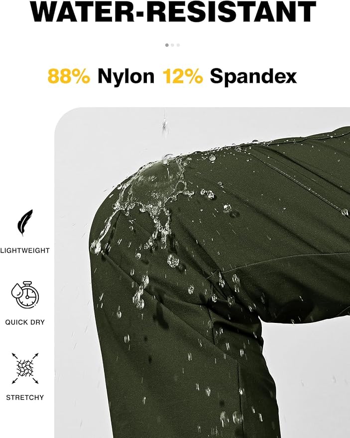 TBMPOY Women's Hiking Cargo Pants Lightweight Water Resistant Quick Dry Fishing Camping Travel Work Pant with 6 Pockets