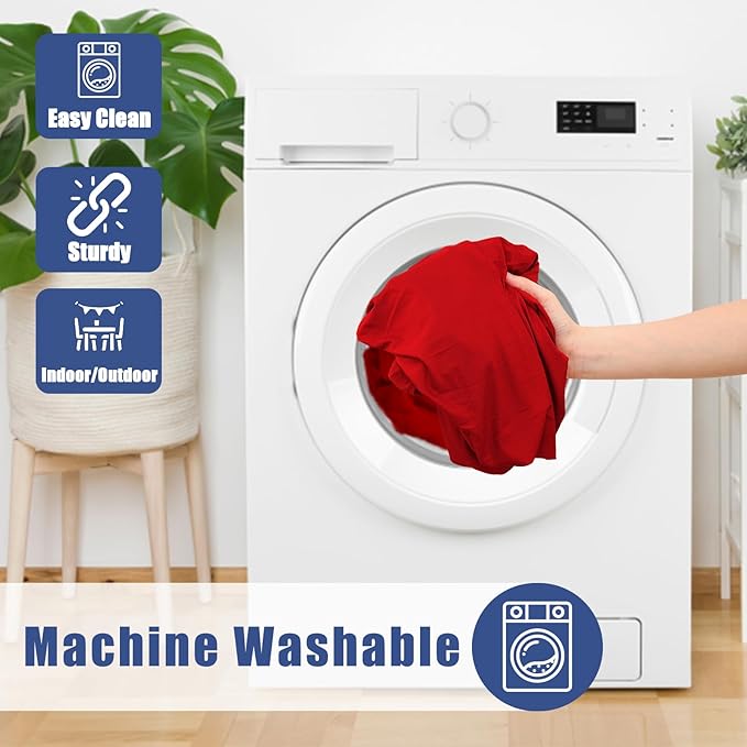 Spandex Picnic Table Cloth 2 Pack, Elastic Fitted Tablecloths for 5 Foot Rectangle Tables, Stretch Washable Patio Table Cover for Outdoor, Camping, Banquet and Parties (Red, 30"x60")