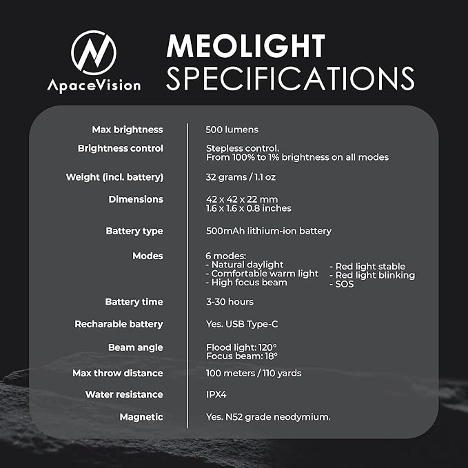 MEOLIGHT 500 Lumen Light for Running, Dogs, Walking - Wearable Flashlight Chest LED Safety Light for Dog Collars, Bike Tail Lights, Hiking, Camping - Reflective Accessories (2X Meolight)