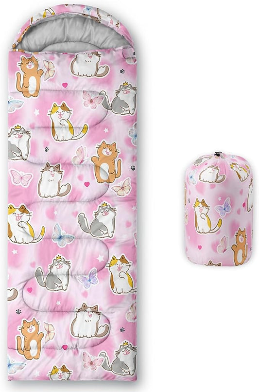 Sea Turtle Sleeping Bag for Kids Boys Girls,Ocean Themed Camping Gear,Waterproof Compact Sleeping Bag for Camping Backpacking Outdoor Hiking.