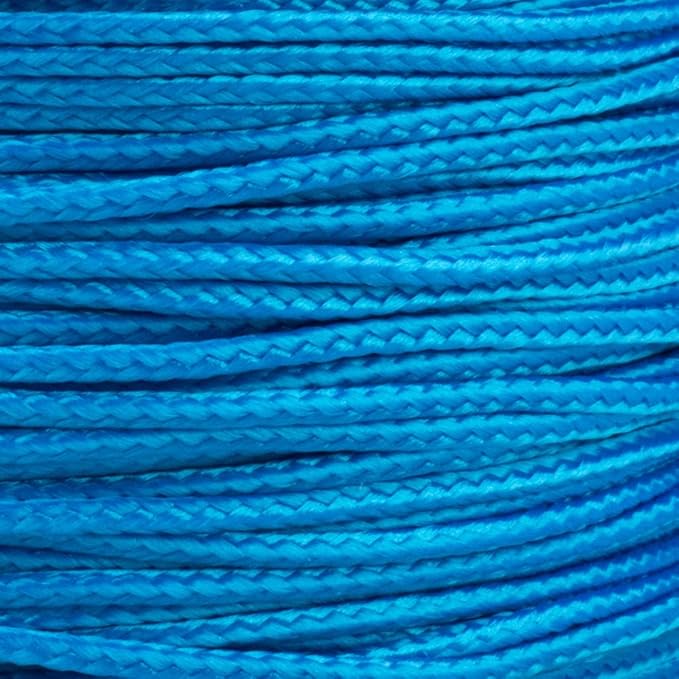 Paracord Planet Micro Paracord – Thin Braided Cord for Crafting, Fishing, and DIY Projects in 125 ft Spools – Colonial Blue