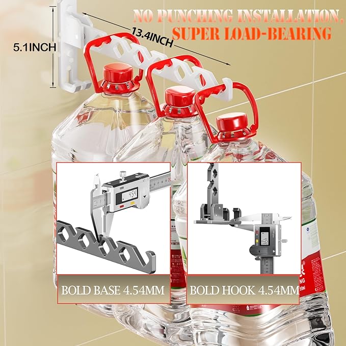 Wall Mount Coat Hanger Holder White Clothes Drying Organizer Rack Garment Hooks Aluminium Retractable Folding Indoor Wall Mounted Hanger Space Saver for Laundry Room Bedroom White 2 Pack with 8 Hooks