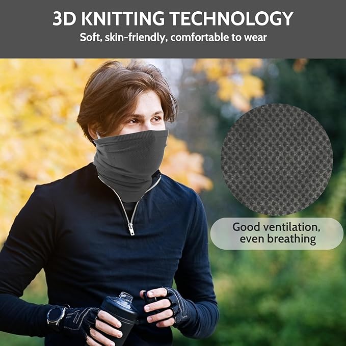 Winter Neck Warmer Gaiter Windproof Face Mask Ski Mask Half Balaclava for Ski Snowboard for Men & Women for sports & outdoor