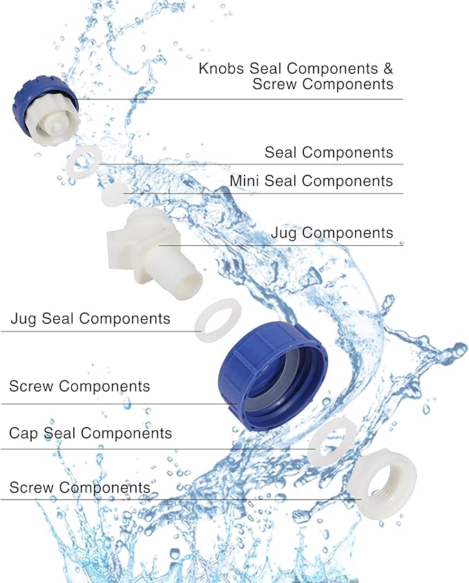 RedSwing 4 Gallon/15L Portable Water Container with Spigot, Water Storage Carrier for Camping Outdoor Hiking, BPA Free