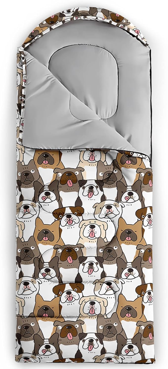 QOOMO Camping Sleeping Bags,3 Season Warm & Cool Weather,Lightweight,Waterproof Sleeping Bags for Adults & Kids,Traveling,and Outdoors,Camping Gear Equipment