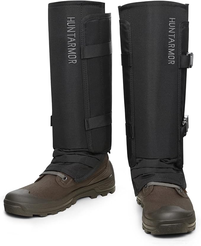 Snake Gaiters Leg Guards: Waterproof Snake Chaps for Hunting, Adjustable Leg Gaiter Snake Bite Protection for Lower Legs, Lightweight Flexible Design Snake Guards Fits Men & Women