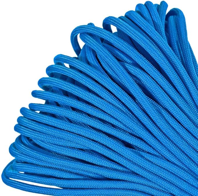 Paracord Planet Genuine Type III 550lb Paracord – Nylon Cord in Solid, Multi, and Reflective Colors – 25+ Colors and Length Options of 10', 25', 50', and 100'