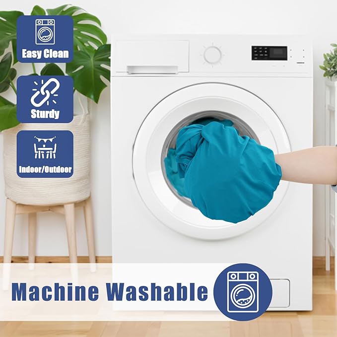 Spandex 5 Foot Rectangle Table Cloth 2 Pack, Elastic Fitted Tablecloths for Picnic, Stretch Washable Patio Table Cover for Outdoor, Camping, Banquet and Parties (Teal, 36"x60")