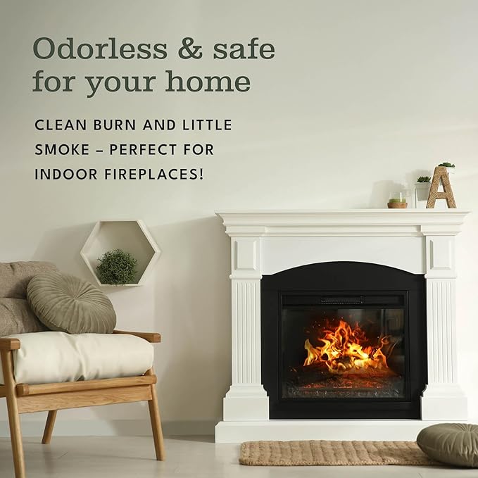 Superior Trading Oak Mini Fire Wood w/Fire Starter Pods, Winter Fireplace Starter, Wood Stove, USDA Cert 4-5??Kiln Dried Firewood, USA Made, 10-11 lbs in Plastic Storage Box