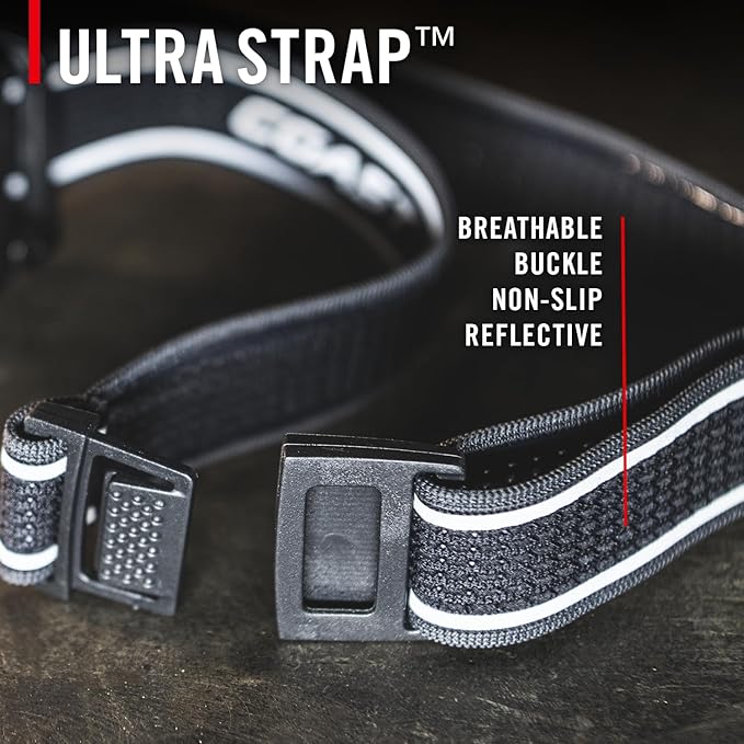 Coast FL95R 1250 Lumen Rechargeable Plus LED Headlamp with Green, Red and Area Light Modes and Glide Focus