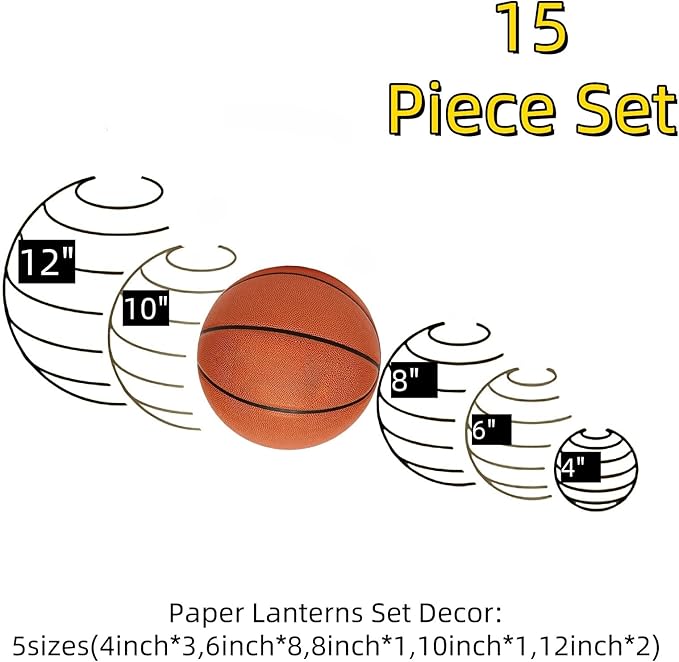 Paper Lanterns Decorative 15pcs Pastel Colorful Theme Party Decorations for Birthday Party Baby Shower Graduation Anniversary Blue Pink Green Purple Yellow Room Hanging Decor