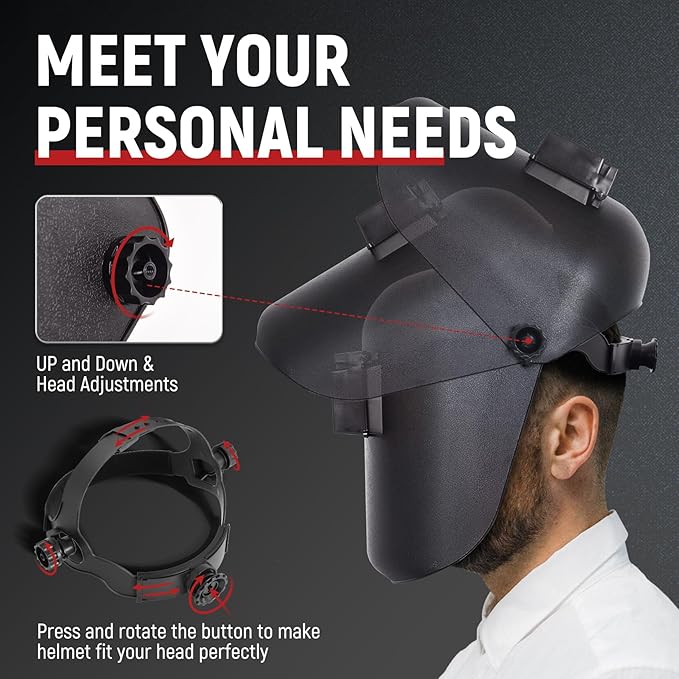 TOPDC Welding Helmet 3.86"x1.61", Flip Front Welding Mask with Adjustable Headgear, Shade 11