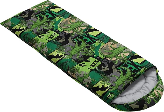 AILONEN Blue Glowing Basketball Sleeping Bag for Kids Boys,Warm and Cool Weather,Lightweight,Waterproof Backpacking,City Theme Ball Sports Sleeping Bag for Camping