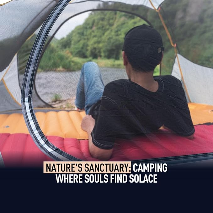 ZOOOBELIVES 3D Wrapping Inflatable Camping Sleeping Pad with Built-in Pump, Extra Thick and Wide, Ultimate Comfortable Compact Camp Air Mat for Tent, Car Traveling and Backpacking - Airlive2000X