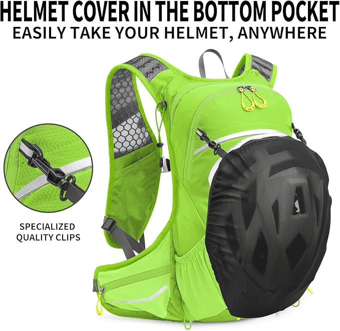 16L Hydration Backpack with Free 2-Liter Water Bladder,The Lightweight Hydration Pack for Cycling, Hiking, Skiing