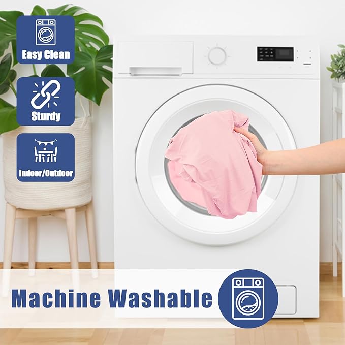 Spandex Picnic Table Cloth 2 Pack, Elastic Fitted Tablecloths for 4 Foot Rectangle Tables, Stretch Washable Patio Table Cover for Outdoor, Camping, Banquet and Parties (Pink, 30"x48")