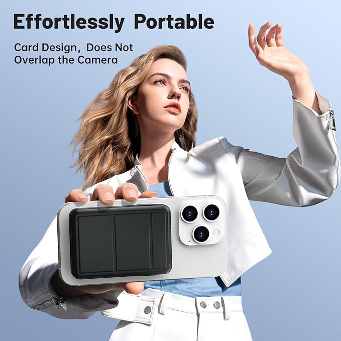 Azmuth for Magsafe Battery Pack, 10000mAh Magnetic Power Bank 22.5W PD Fast Charging with LED Display Wireless Portable Charger for Magsafe with Stand for iPhone 17/16/15/14/13/12/Pro/Pro Max