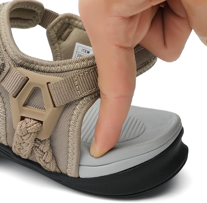 UBFEN Womens Hiking Comfort Sport Sandals Beach Vacation Camping Casual Sport Sandals with Adjustable Straps and Arch Support