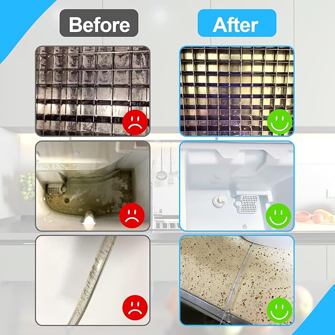 XANGNIER Ice Machine Cleaner Brush Kits,Countertop Ice Maker Cleaning Tools Accessories-2 Pcs Extra Long Pipe Drain Cleaners Brush and 8 Pcs Small Crevice Cleaning Brush for Tight Spaces