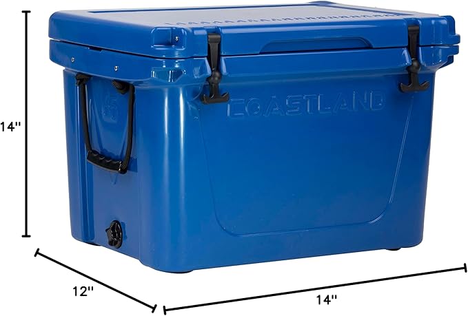Coastland Delta Series Rotomolded Coolers, Premium Everyday Use Insulated Cooler, Ideal Portable Ice Chest Available in Multiple Capacities & Colors