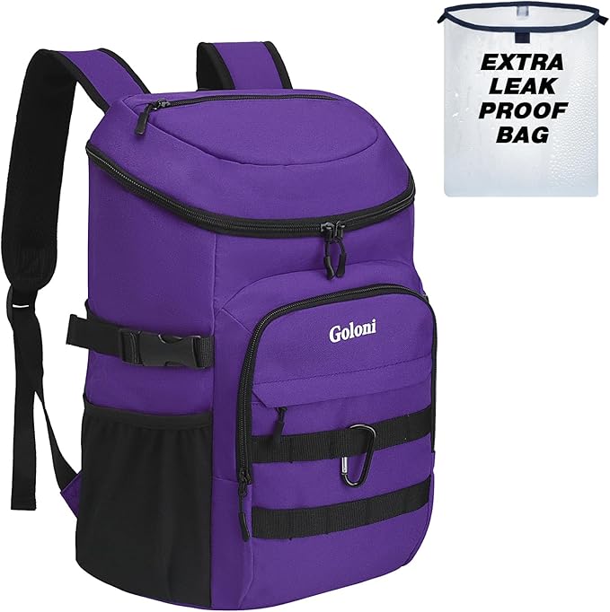 Cooler Backpack Insulated Leak Proof,Small Soft Coolers Bag for Men and Women Camping,Travel,Beach,Hiking,Picnic