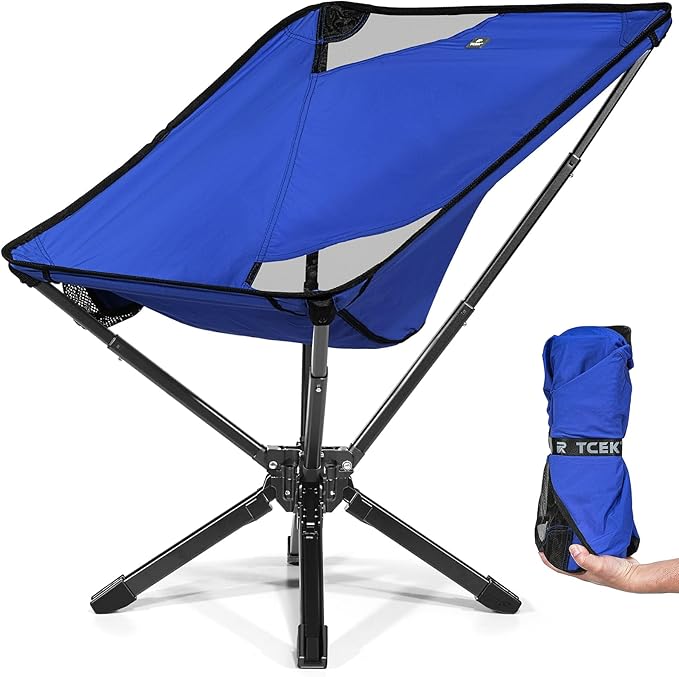 Adjustable Portable Camping Chair RiseLite Lightweight Compact Folding Chair for Adults, Collapsible Camp Chairs That Folds Up Small, Easy Carry for Travel, Outdoor, Sports, Backpacking, Hiking