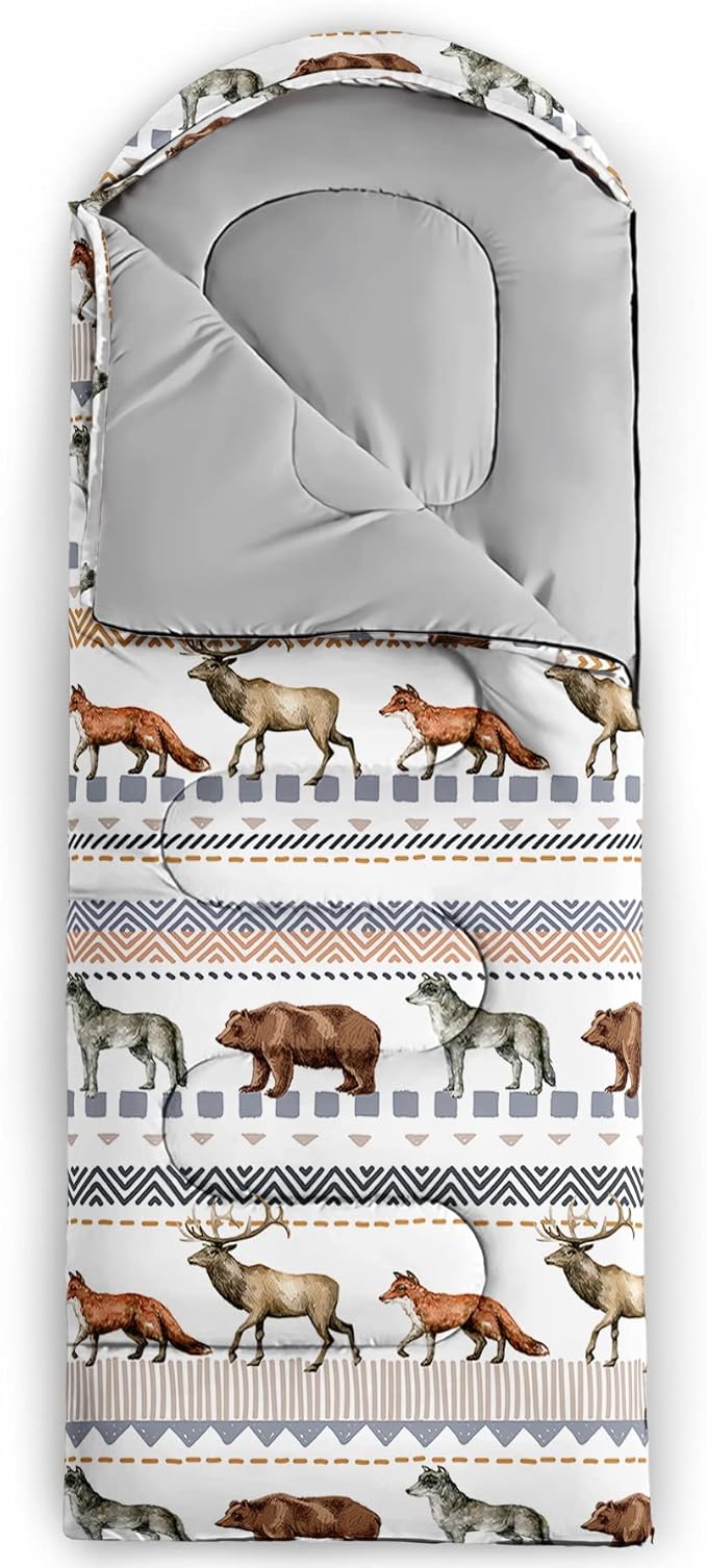 BSNTHO Camping Sleeping Bags,3 Season Warm & Cool Weather,Lightweight,Waterproof Sleeping Bags for Adults & Kids,Traveling,and Outdoors,Camping Gear Equipment