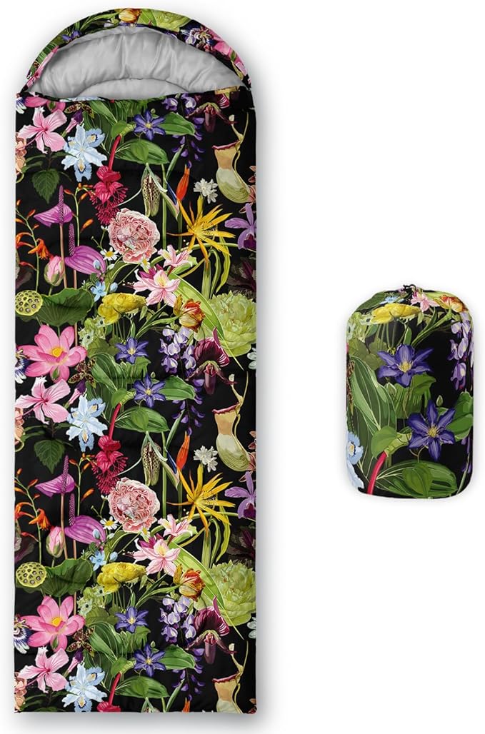 AILONEN Outer Space Astronaut Camping Sleeping Bags,Lightweight & Waterproof,3 Season Warm & Cool Weather,Cartoon Sleeping Bags for Kids,Boys Girls Travelling,Outdoors