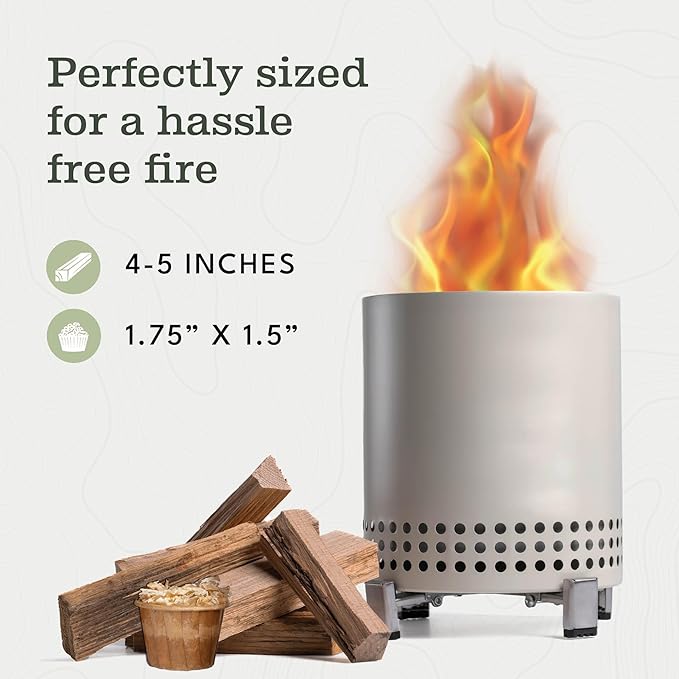 Superior Trading Oak Mini Fire Wood w/Fire Starter Pods, Winter Fireplace Starter, Wood Stove, USDA Cert 4-5??Kiln Dried Firewood, USA Made, 10-11 lbs in Plastic Storage Box