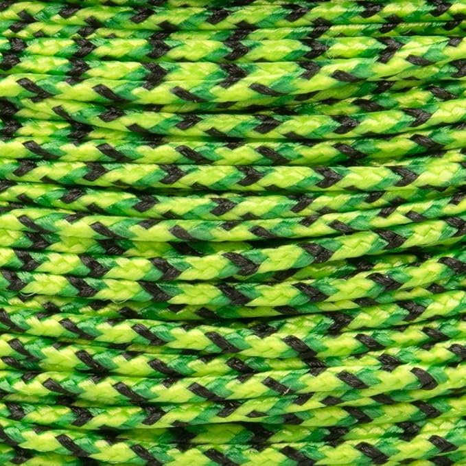 Paracord Planet Micro Paracord – Thin Braided Cord for Crafting, Fishing, and DIY Projects in 125 ft Spools – Gecko