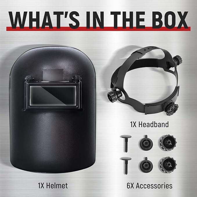 TOPDC Welding Helmet 3.86"x1.61", Flip Front Welding Mask with Adjustable Headgear, Shade 11