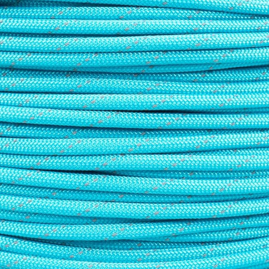Paracord Planet Reflective 550lb Paracord – 7 Strand Type III Nylon Parachute Cord for Outdoor Visibility, Hiking, and Crafting – 30+ Colors and 4 Length Options