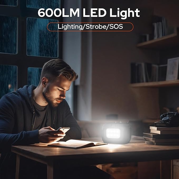 SinKeu 120W Peak Portable Power Station 97Wh Camping Lithium Battery Portable Generator with 110V AC Outlet, USB-C/USB QC3.0, DC Output, Fast Charging Power Bank for Home Backup Outdoor Emergency