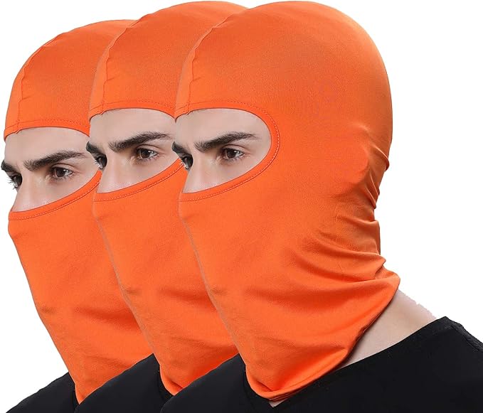 Pack of 3 Ski Mask Bandana Face Hat for Outdoor Airsoft Motorcycle Hood Helmet Balaclavas Headwear