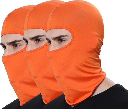 Pack of 3 Ski Mask Bandana Face Hat for Outdoor Airsoft Motorcycle Hood Helmet Balaclavas Headwear